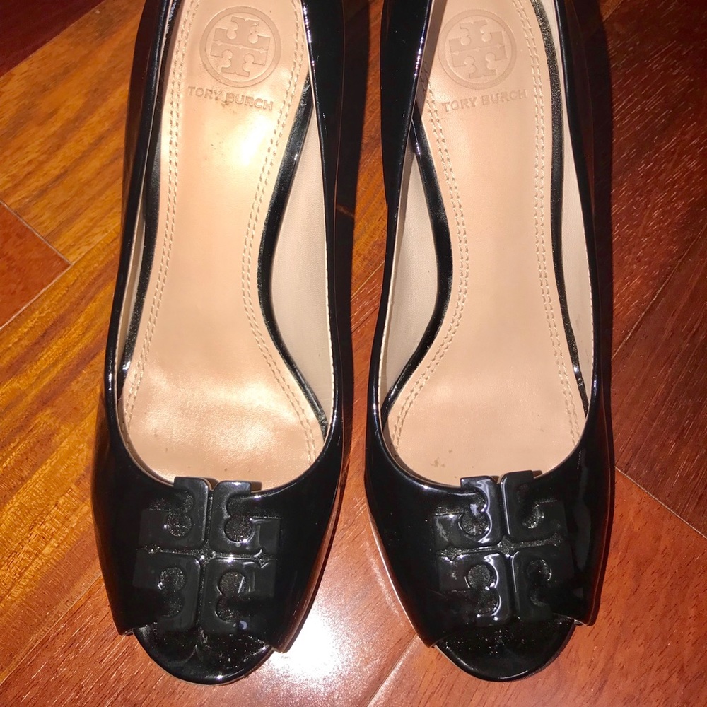 Tory Burch Peep Toe Wedge